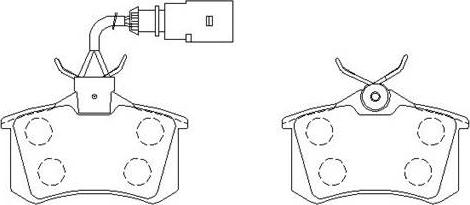 HSB Gold HP8418 - Brake Pad Set, disc brake www.autospares.lv