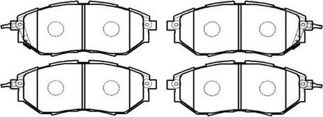 HSB Gold HP8432 - Brake Pad Set, disc brake www.autospares.lv