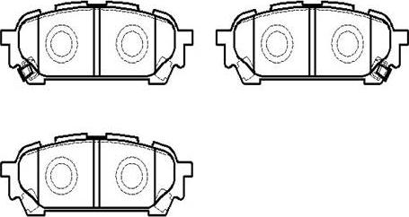 HSB Gold HP8424 - Bremžu uzliku kompl., Disku bremzes www.autospares.lv