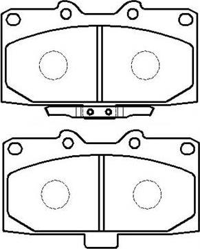 HSB Gold HP8425 - Bremžu uzliku kompl., Disku bremzes www.autospares.lv