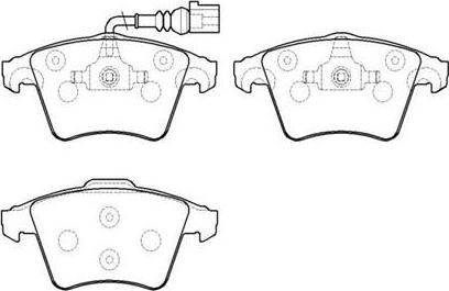 HSB Gold HP8542 - Bremžu uzliku kompl., Disku bremzes www.autospares.lv