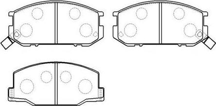 HSB Gold HP8501 - Brake Pad Set, disc brake www.autospares.lv