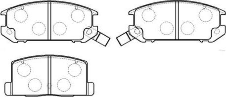 HSB Gold HP8502 - Brake Pad Set, disc brake www.autospares.lv