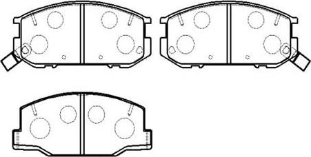 HSB Gold HP8507 - Brake Pad Set, disc brake www.autospares.lv