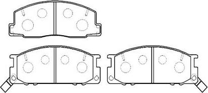 HSB Gold HP8519 - Brake Pad Set, disc brake www.autospares.lv