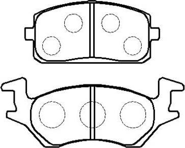 HSB Gold HP8511 - Brake Pad Set, disc brake www.autospares.lv