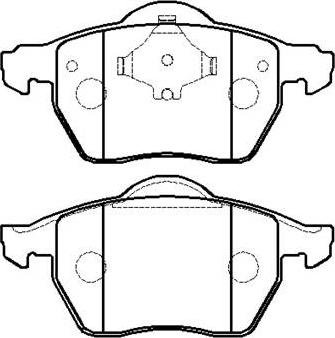 HSB Gold HP8010 - Brake Pad Set, disc brake www.autospares.lv