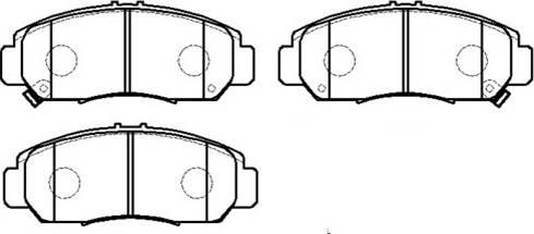 HSB Gold HP8145 - Brake Pad Set, disc brake www.autospares.lv