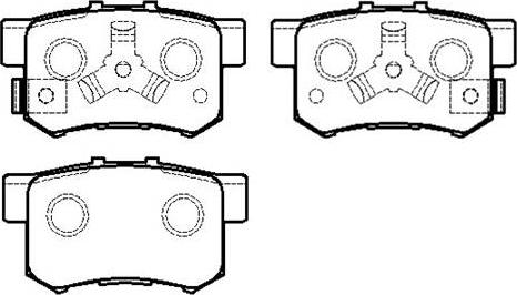 HSB Gold HP8163 - Тормозные колодки, дисковые, комплект www.autospares.lv