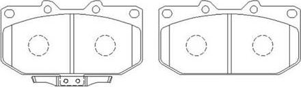 HSB Gold HP8360 - Brake Pad Set, disc brake www.autospares.lv