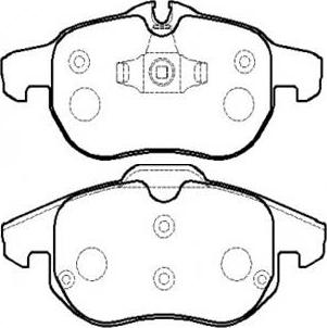 HSB Gold HP8382 - Brake Pad Set, disc brake www.autospares.lv