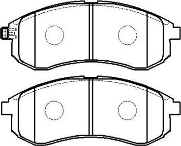 Honda NHC-1607 - Brake Pad Set, disc brake www.autospares.lv