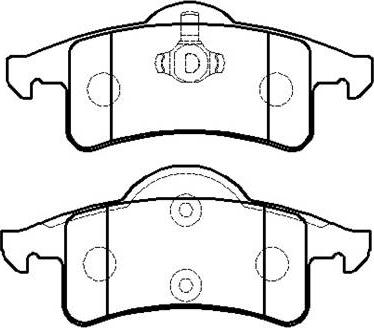 HSB Gold HP8211 - Bremžu uzliku kompl., Disku bremzes www.autospares.lv