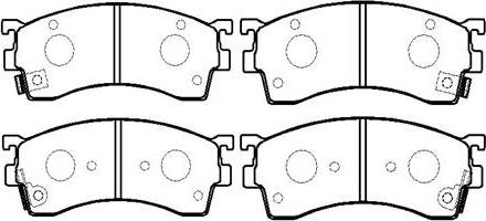 HSB Gold HP8237 - Brake Pad Set, disc brake www.autospares.lv