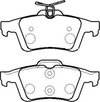 HELLA T2048 - Тормозные колодки, дисковые, комплект www.autospares.lv