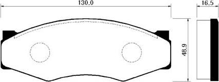 HSB Gold HP3006 - Brake Pad Set, disc brake www.autospares.lv