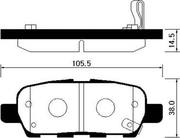 HSB Gold HP3007 - Bremžu uzliku kompl., Disku bremzes www.autospares.lv