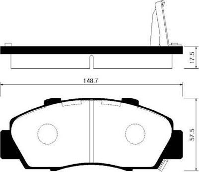 Ferodo TAR905 - Тормозные колодки, дисковые, комплект www.autospares.lv