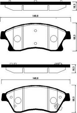 Ferodo FSL4262 - Bremžu uzliku kompl., Disku bremzes autospares.lv