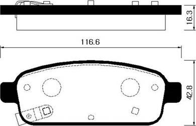 NK 223645 - Bremžu uzliku kompl., Disku bremzes www.autospares.lv