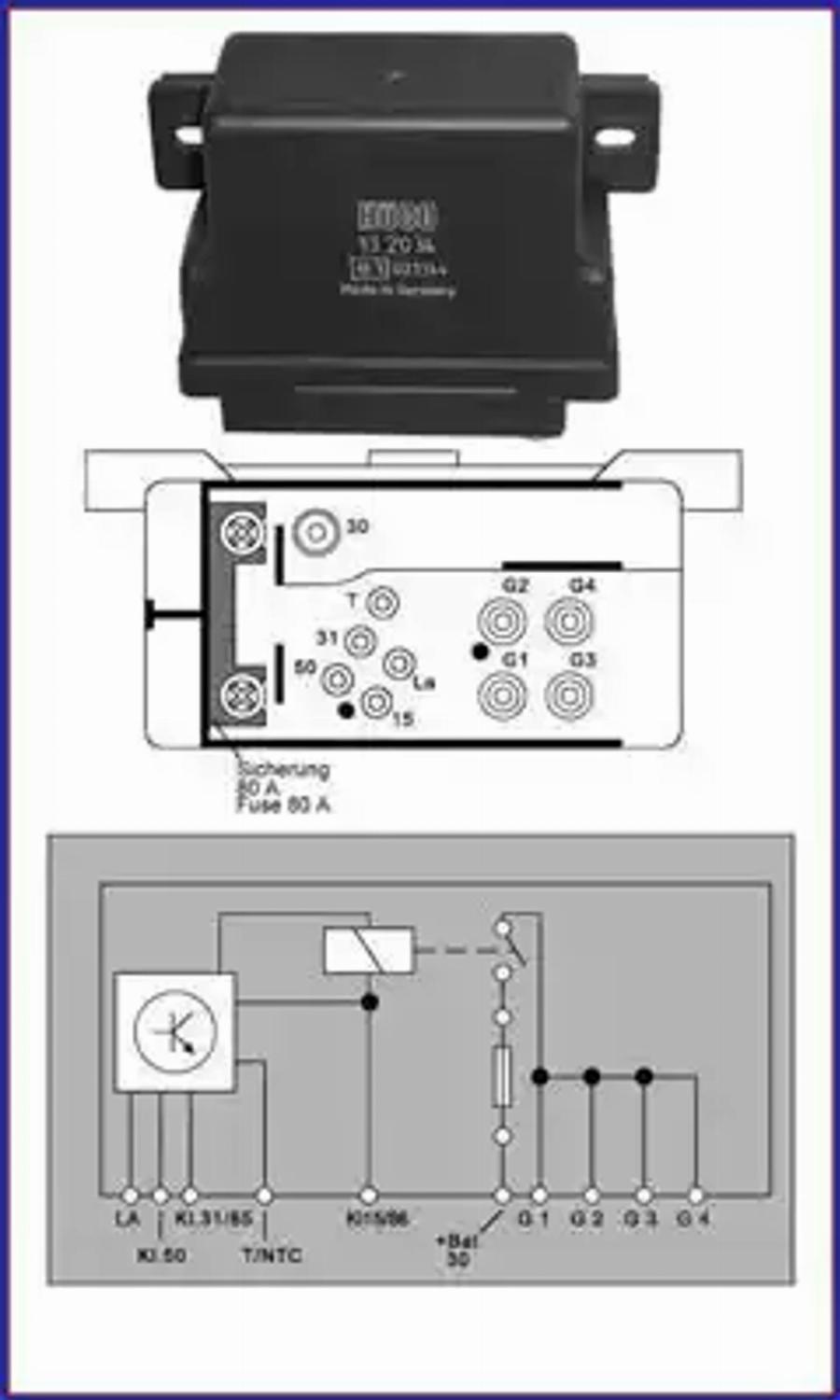 HUCO 132034 - Vadības bloks, Kvēlsveces darbības laiks www.autospares.lv