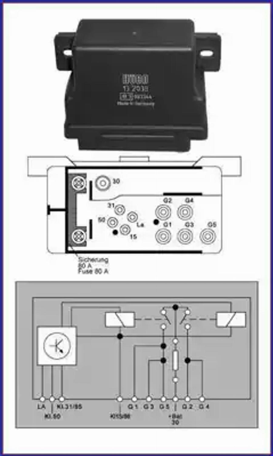 HUCO 132038 - Control Unit, glow plug system www.autospares.lv