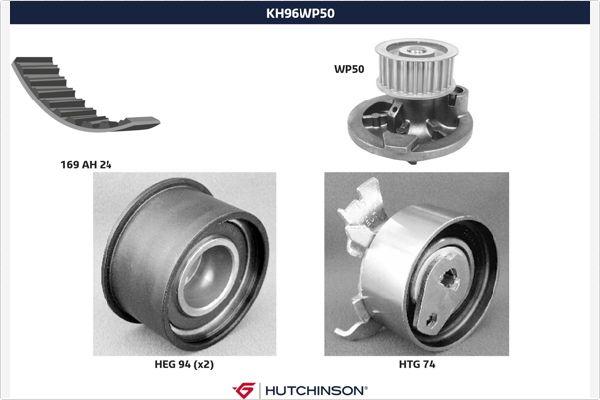 Hutchinson KH 96WP50 - Water Pump & Timing Belt Set www.autospares.lv