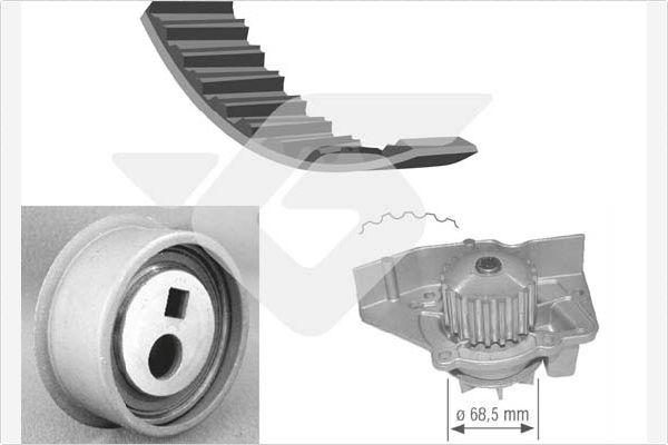 Hutchinson KH 45WP12 - Ūdenssūknis + Zobsiksnas komplekts www.autospares.lv