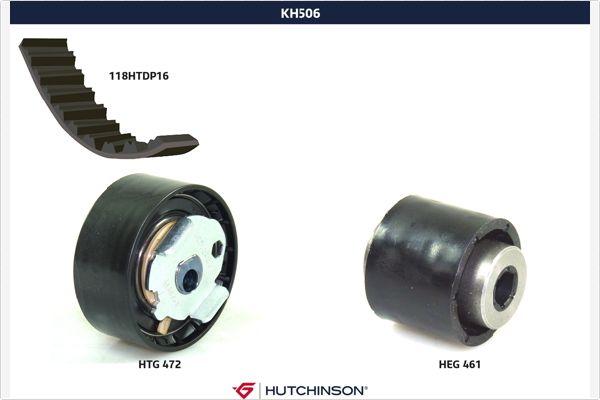 Hutchinson KH 506 - Комплект зубчатого ремня ГРМ www.autospares.lv