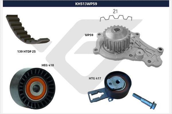 Hutchinson KH 513WP59 - Water Pump & Timing Belt Set www.autospares.lv