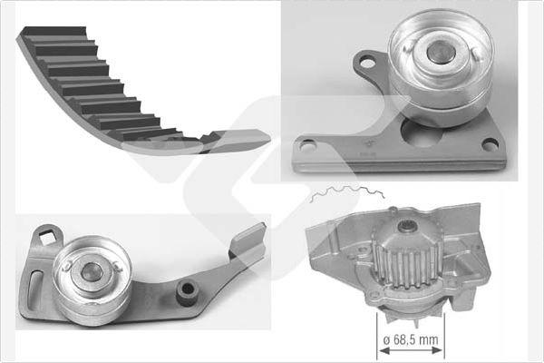 Hutchinson KH 06WP12 - Water Pump & Timing Belt Set www.autospares.lv