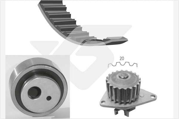 Hutchinson KH 02WP05 - Water Pump & Timing Belt Set www.autospares.lv