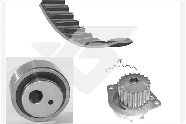 Hutchinson KH 02WP17 - Water Pump & Timing Belt Set www.autospares.lv