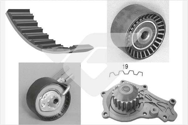 Hutchinson KH 190WP64 - Water Pump & Timing Belt Set www.autospares.lv