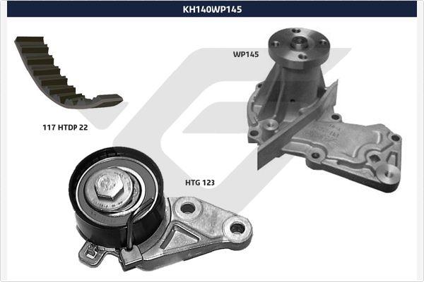 Hutchinson KH 140WP145 - Ūdenssūknis + Zobsiksnas komplekts autospares.lv