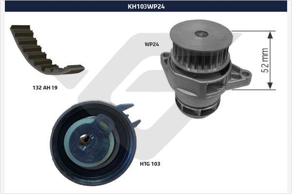 Hutchinson KH 103WP24 - Ūdenssūknis + Zobsiksnas komplekts www.autospares.lv