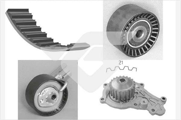 Hutchinson KH 186WP59 - Water Pump & Timing Belt Set www.autospares.lv