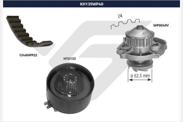 Hutchinson KH 139WP40 - Ūdenssūknis + Zobsiksnas komplekts www.autospares.lv