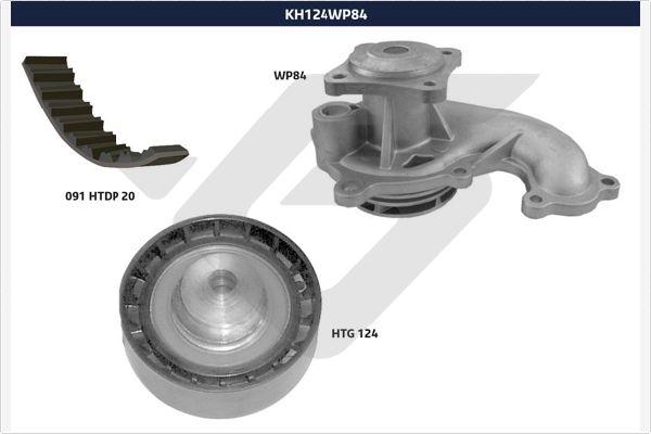 Hutchinson KH 124WP84 - Water Pump & Timing Belt Set www.autospares.lv