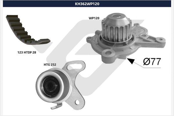 Hutchinson KH 362WP120 - Ūdenssūknis + Zobsiksnas komplekts www.autospares.lv