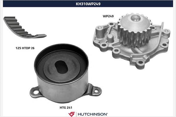 Hutchinson KH 310WP249 - Ūdenssūknis + Zobsiksnas komplekts autospares.lv