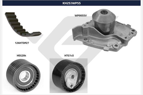 Hutchinson KH 253WP55 - Ūdenssūknis + Zobsiksnas komplekts www.autospares.lv