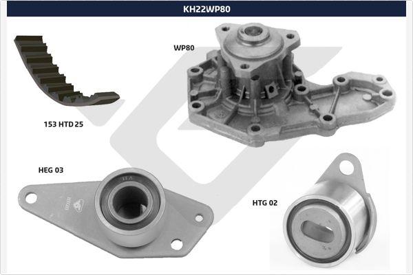 Hutchinson KH 22WP80 - Ūdenssūknis + Zobsiksnas komplekts autospares.lv