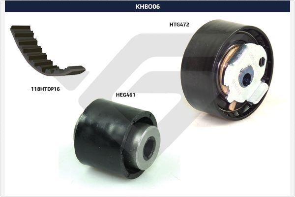 Hutchinson KHBO 06 - Комплект зубчатого ремня ГРМ www.autospares.lv