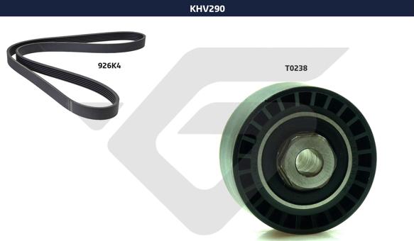 Hutchinson KHV 290 - Ķīļrievu siksnu komplekts www.autospares.lv