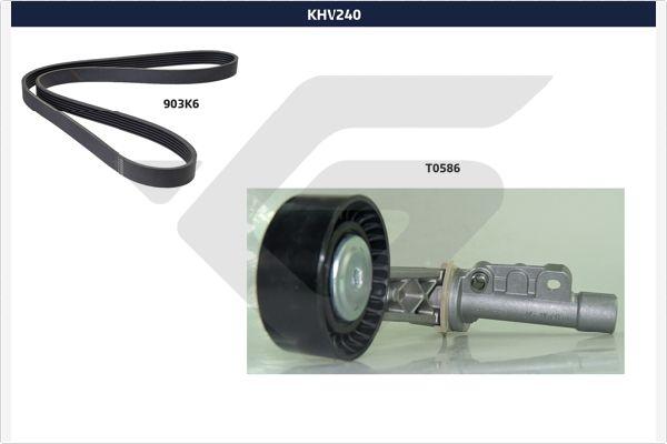 Hutchinson KHV 240 - V-Ribbed Belt Set www.autospares.lv