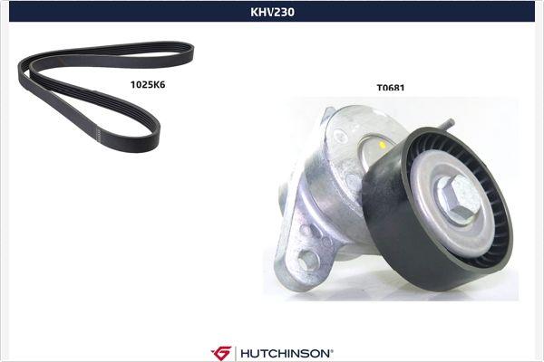 Hutchinson KHV 230 - Ķīļrievu siksnu komplekts www.autospares.lv