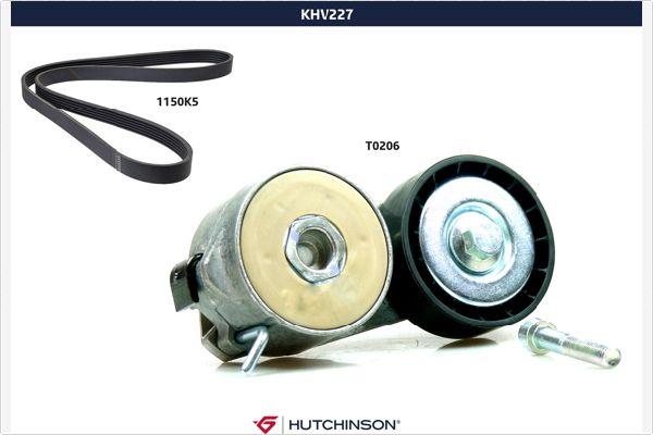 Hutchinson KHV 227 - Ķīļrievu siksnu komplekts autospares.lv