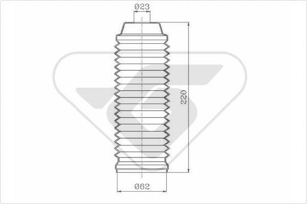 Hutchinson KP101 - Putekļu aizsargkomplekts, Amortizators www.autospares.lv