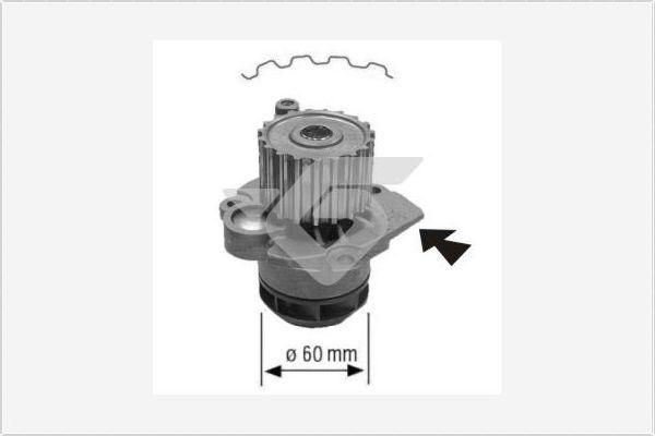 Hutchinson WP58 - Водяной насос www.autospares.lv